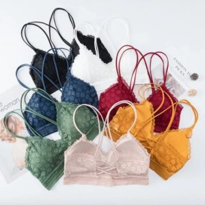 Sexy Bra Women Lace Bralette Wire Free Brassiere Push Up Underwear