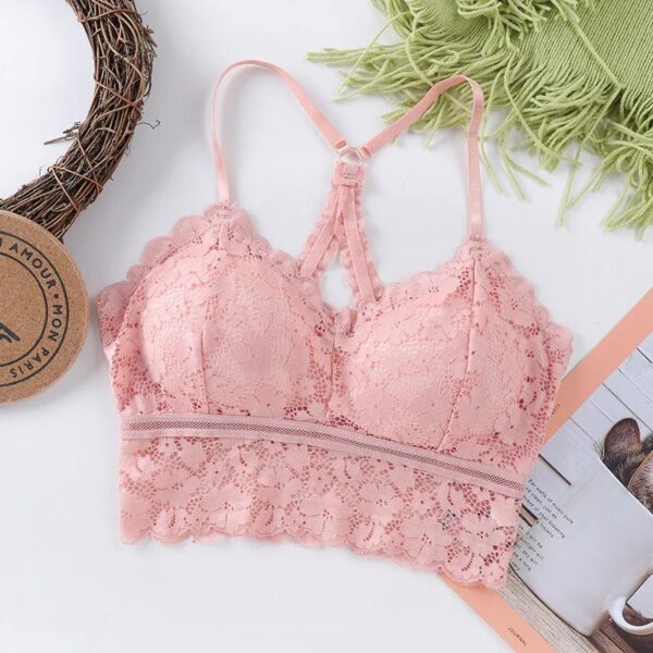 Women Bralette French style lace sexy beauty back bra girl underwear - Image 10