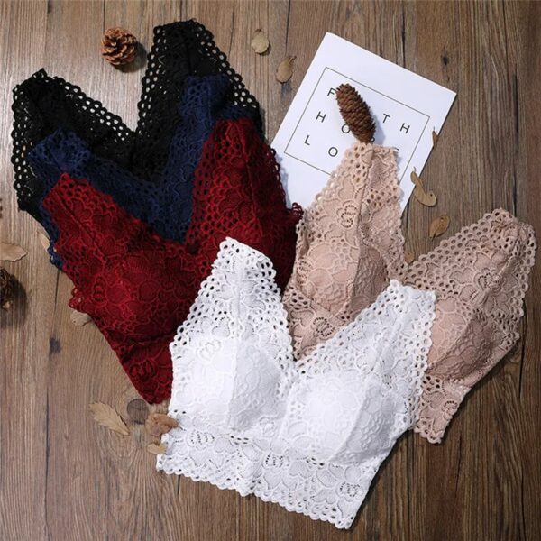 Fashion Women Bralette Bra Female Tops Female Lace Strap - Image 2
