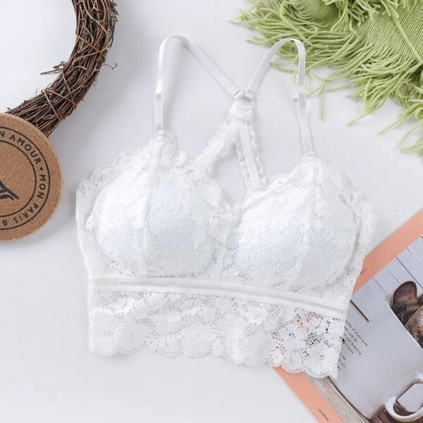 Women Bralette French style lace sexy beauty back bra girl underwear - Image 7